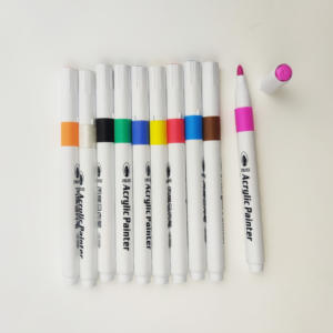 Ensemble de stylos marqueurs permanents imperméables à l'acrylique pour toutes les surfaces, bois, plastique, verre, céramique, tissu - Product Image 4
