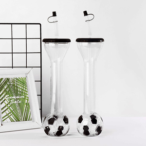 Cổ dài Thế giới bóng đá cup Nhựa cổ vũ bóng đá Lưu Niệm Hình dạng bia sân cup Bar bóng đá uống chai - Product Image 2