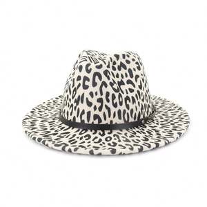 Chapeau haut de forme unisexe X3075 en feutre 100 % laine pour adulte, style jazz gaufré avec boucle de ceinture, toutes saisons - Product Image 3
