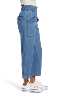 <span class=keywords><strong>Jeans</strong></span> Vintage da mamma dritti a vita alta per <span class=keywords><strong>donna</strong></span> in forma larga con elasticità alla moda Denim traspirante per lo stile Casual estivo - Product Image 2