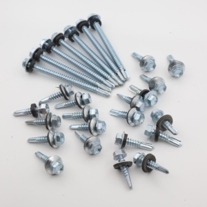 Màu xanh mạ kẽm khác nhau đóng Gói Lục giác khoan vít mạ kẽm bền màu vàng kẽm vít - Product Image 4