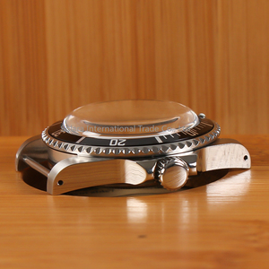 Accessoires de montre : Boîtier <span class=keywords><strong>vintage</strong></span> 39,5 mm avec verre acrylique bombé pour mouvements NH35, NH34, NH38, compatible avec les montres rétro à <span class=keywords><strong>lunette</strong></span> en aluminium. - Product Image 6