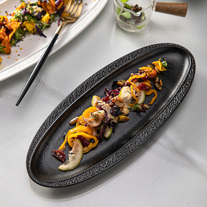 Assiettes en céramique japonaises pour sushi, vaisselle, desserts, collations, <span class=keywords><strong>service</strong></span> de vaisselle, grands plateaux de <span class=keywords><strong>service</strong></span> pour banquet et restaurant - Product Image 1
