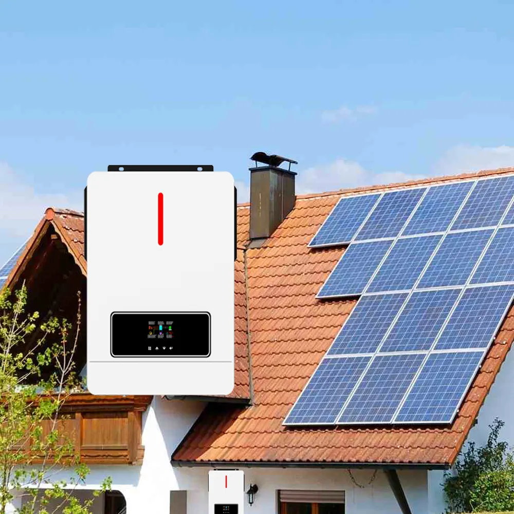 Solarwechselrichter mit fabrikpreis 6,2 kW 4,2 kW 24 V 48 V reine sinuswelle Off-Grid-Hybrid-Solarwechselrichter Solarstrom mit MPPT
