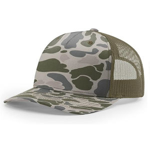 Ri 862 Camo Trucker Hats 5 Panel Curved Brim Malla transpirable Snapback Dad Cap Alta calidad Vietnam Gorras Gorra de béisbol - Product Image 1