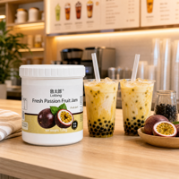 Lotlong OEM Maker Grote Verpakking Gezonde Verse Passievruchtjam voor Melkthee & Dessert Topping