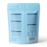 Sacs refermables réutilisables de qualité alimentaire, multicouches, thermoscellables, recyclables, écologiques, bleus, à motif simple, personnalisables