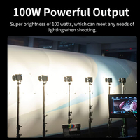 Zhiyun Molus X100 Combo 100W Bi-Color LED Video Light Pocket COB LED Light for Photos Studio Video Outdoor Shooting