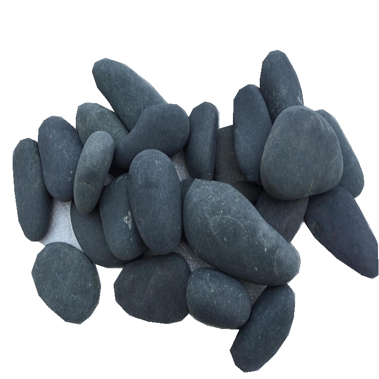 Nature Blue Pebble Stone Honed Black