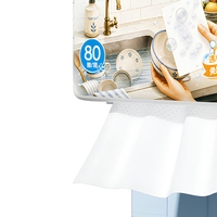 Blauwe keukenreinigingsdoekjes, non-woven, hangend, olievlekkenverwijderaar, dubbele opening voor gootsteen, fornuis en afzuigkap