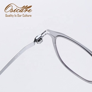 Gafas Metálicas Sin Tornillos de Calidad Premium, Ópticas de Moda, Venta al Por Mayor, Gafas Personalizadas, Monturas Ópticas Geométricas para Hombre - Product Image 4