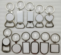 Porte-clés personnalisé avec logo, en acier inoxydable, vierge, pour gravure, couleur argent, pour voyage