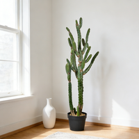 Plantes succulentes artificielles en faux cactus de 120 cm, plantes du désert, plantes tropicales durables pour la décoration murale de mariage, usage domestique et de bureau