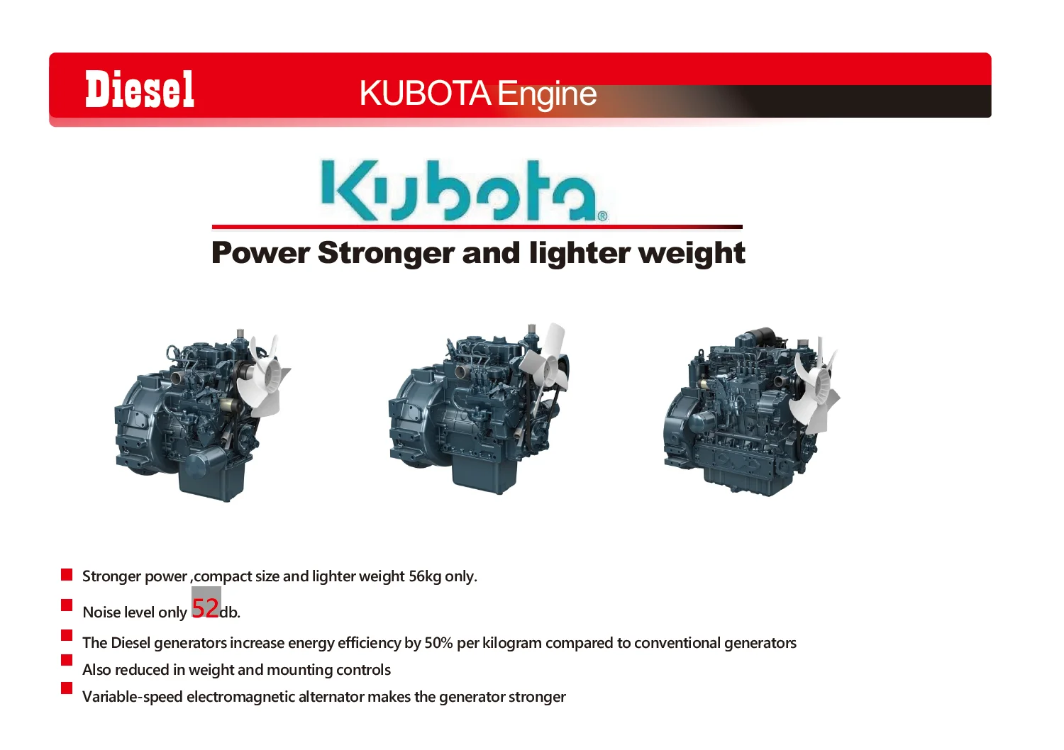 similar to fischer Panda kubota diesel marine generator 12KW-30KW