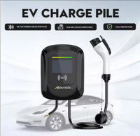 Prix de gros 22kw 32a AC Batterie Wallbox d'urgence EV Chargeur de voiture électrique Indicateur LED Nouvelle condition Station de charge Pile