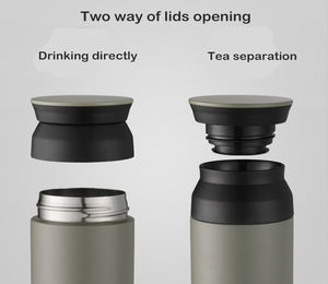 Bouteille d'eau personnalisée à double paroi en acier inoxydable tasse à vide isolée tasse à café avec logo personnalisé 500ml bouteille <span class=keywords><strong>Kinto</strong></span> de style japonais - Product Image 3