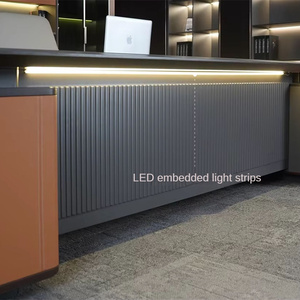 An toàn cao cấp L hình ông chủ bàn Bàn điều hành sang trọng độc đáo Tổng Thống CEO quản lý văn phòng bàn ghế đồ nội thất - Product Image 5