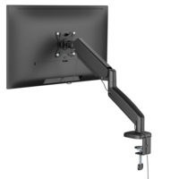 Support d'écran LCD réglable à bras unique de haute qualité pour bureau, support de moniteur à bras unique, support d'écran