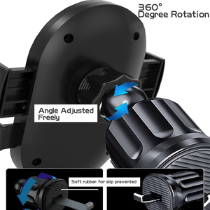 360Degree Rotation ABS Silicone Foam Phone Holder Car Mount Press-Type Car Air Outlet Mobile Holder - Product Image 2