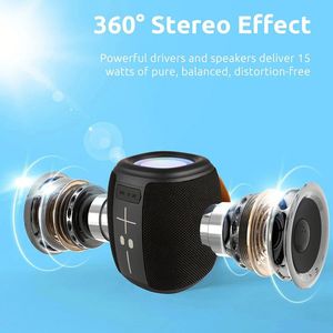 ลำโพงไร้สายพกพา ซับวูฟเฟอร์ กันน้ำ ลำโพงสำหรับใช้งานกลางแจ้ง ลำโพงอัจฉริยะพร้อมไฟ RGB - Product Image 5