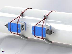 Portable Clamp-On Ultrasonic Digital <b>Flow</b> <b>Meter</b> Non-Invasive Handheld <b>Flow</b> Detector for <b>Water</b> Oil OEM Customization Supported - Product Image 5