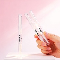 Tube vide rechargeable double usage pour huile à cuticules et gloss à lèvres, format stylo rotatif, marque privée, faible MOQ, emballage cosmétique OEM, vente en gros