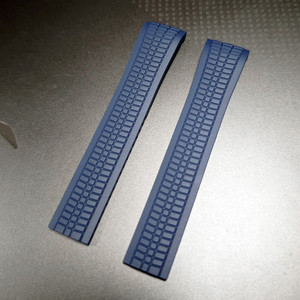 Dây đeo đồng hồ cao su cong màu xanh lam 21mm dành cho dòng đồng hồ Patek Philippe Aquanaut 5164A 5167A 5167R cao cấp - Product Image 2