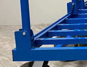 Chariot à main pliable universel de haute qualité à quatre roues, chariot à main en tube carré en fer robuste - Product Image 5