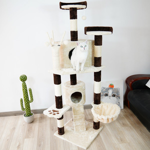 Luxury <b>Cat</b> <b>Scratching</b> <b>Tree</b> Furniture <b>Cat</b> Tower <b>Cat</b> <b>Tree</b> House - Product Image 2