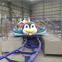 Dijual Roller Coaster gila murah luar biasa hiburan peralatan taman hiburan Roller Coaster untuk dewasa/anak-anak