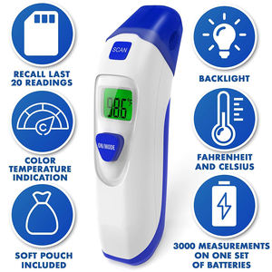 Leitura rápida Modo Dual Fahrenheit <span class=keywords><strong>Celsius</strong></span> Termômetro Digital Infravermelho Sem Contato Termômetro Médico Home Testa e Orelha Termômetro - Product Image 3