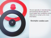 Couvercle de casserole en verre résistant à la chaleur en silicone à prix compétitif