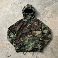 Veste coupe-vent de randonnée légère en softshell camouflage personnalisée pour homme, en nylon ripstop avec capuche
