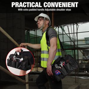 Sac à outils professionnel avec échantillon gratuit, sac à outils pour électricien, sac à outils pour le detailing automobile, fond en plastique pour sac à outils - Product Image 5
