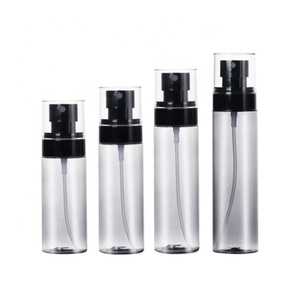 ขวดสเปรย์ใสสีดำ 60 มล. 80 มล. 100 มล. 120 มล. ขวดสเปรย์โทนเนอร์แบบแยกส่วน - Product Image 1