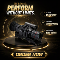 HENBAKER CY800-RL Optique de vision nocturne en alliage d'aluminium, grossissement 6X, objectif 75 mm, étanche, distance IR 400 m, vidéo 1440p