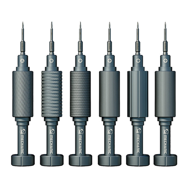 MECHANIC 6 in 1 3D Non-Slip Disassemble Repairing Magnetic Steel Screwdriver Set for iPhone Android Mobile Repair Tool Kit