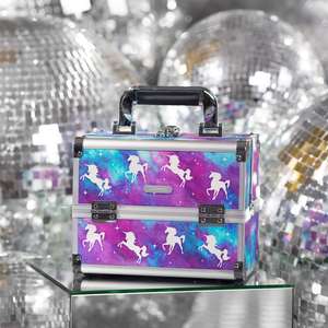 Boîte de rangement pour <span class=keywords><strong>maquillage</strong></span> professionnelle Bingo, trousse de <span class=keywords><strong>maquillage</strong></span>, boîte de rangement de vanité avec miroir et sac à pinceaux de <span class=keywords><strong>maquillage</strong></span> (<span class=keywords><strong>Licorne</strong></span>) - Product Image 4