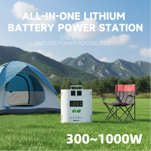 Station d'alimentation portable LiFePO4 ESG 300W 500W 1000WH, batterie externe pour aventures en plein air, camping, voyages routiers, maison - Product Image 2