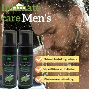 Erkek samimi yıkama köpüğü 150ml nane ferahlatıcı Penis bakımı temizleme köpüğü - Product Image 2