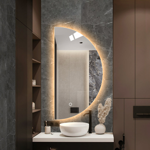 <span class=keywords><strong>Specchio</strong></span> da Parete Decorativo Mezzaluna di Design Moderno per Arredo Casa, Bagno, Ingresso e Soggiorno - Product Image 3