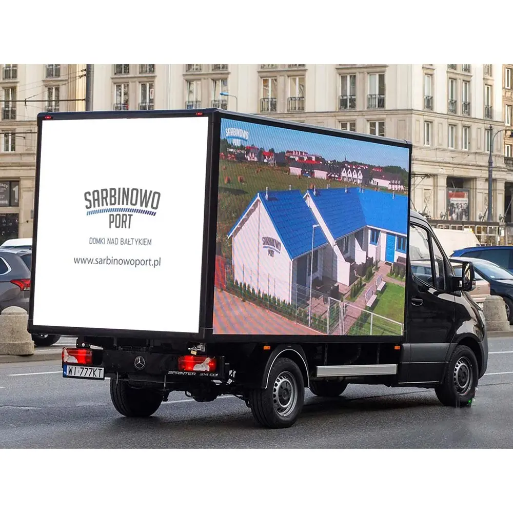 Truck Mobile Led Display Australia Germany International Commercial Billboard Full Color Rental Screen Para Van