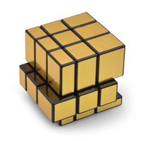 MOYU – Cube miroir 3x3x3 Magic Speed Cube, autocollants argent or, Puzzle professionnel