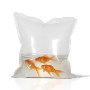 透明防摔塑料活水族箱鱼携带运输充氧袋