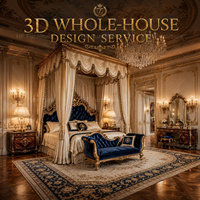 Système de meubles de salon Art Déco moderne, service de conception 3D professionnel pour toute la maison, solution personnalisée de luxe pour la maison