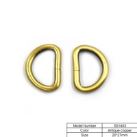 Cincin D logam kustom kualitas tinggi jenis kunci OEM harga langsung pabrik