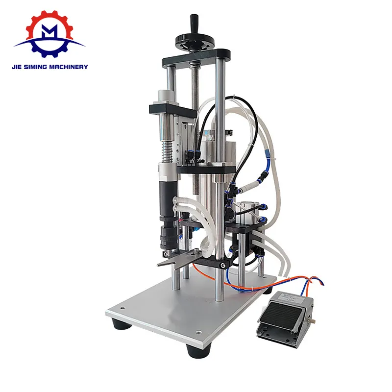 JSM, полуавтоматическая пневматическая вакуумная машина для наполнения стеклянных пластиковых бутылок с эфирным маслом и отрицательным давлением