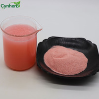 Pasokan Pabrik Massal Bubuk Bunga Sakura Pink yang Larut dalam Air untuk minuman.