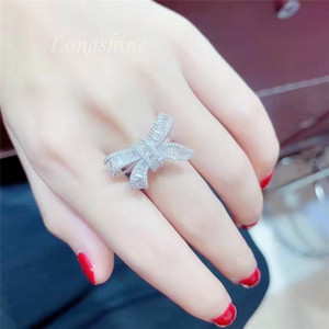 Anelli Nuziali in Stile Coreano in Oro 18K con Diamanti Naturali, Anello in Oro Vero, Fornitura Diretta dal Produttore - Product Image 6