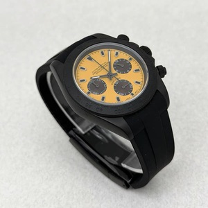New 39mm <b>Men</b> Quartz Chronograph <b>Watch</b> Matte <b>Black</b> With VK63 Movement - Product Image 4